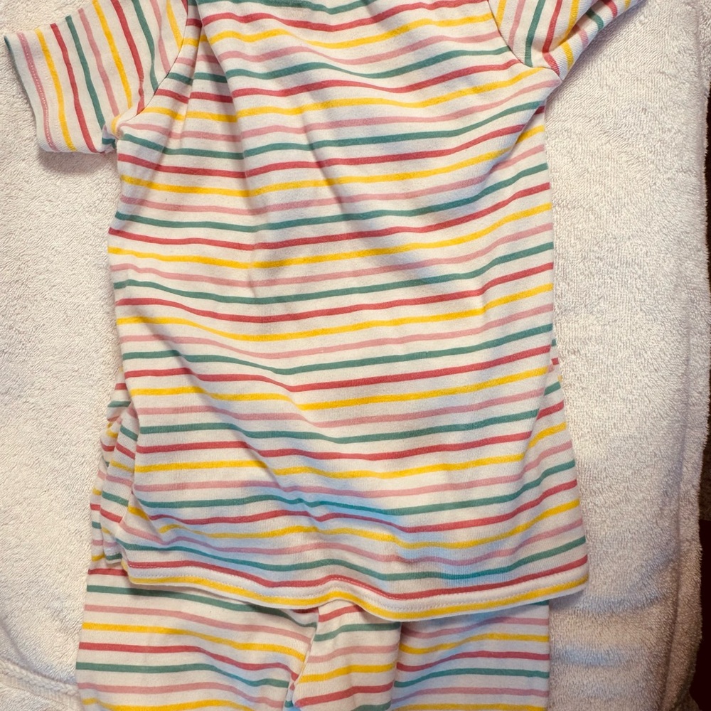 Children’s Place Multicolor Striped pajama short sleeve and shorts set